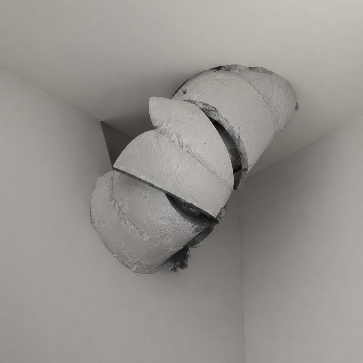 墙角月球在转角位置的展示效果